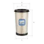 Filtro de ar UFI 27.H71.00