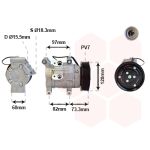 Compressor, ar condicionado VAN WEZEL 5300K625