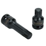 Ponta de chave de encaixe com furo de 1/2" TORX de 12 cantos TOPTUL KADB1614S