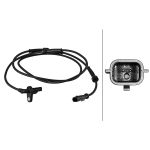 Sensor do ABS traseiro, direito HELLA 6PU 358 217-281