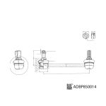 Haste/braço, estabilizador BLUE PRINT ADBP850014