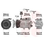 Compressor, ar condicionado VAN WEZEL 8200K422