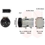 Compressor, ar condicionado VAN WEZEL 1800K167