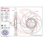 Disque de frein - Dual Cast BREMBO 09.D481.33