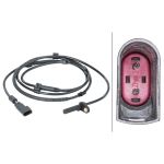 Sensor do ABS traseiro, direito HELLA 6PU 012 679-611