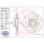 Disque de frein PRIME LINE - UV Coated BREMBO 09.F407.11, 1 pièce