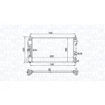 Raffreddatore motore MAGNETI MARELLI 350213206500