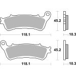 Jogo de pastilhas para travão de disco BREMBO 07HO66SP