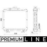 Kühler, Motorkühlung MAHLE CR 2290 000P
