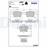 Jeu de plaquettes de frein DELPHI LP2224LC