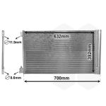 Condenseur (climatisation) VAN WEZEL 37005478
