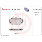Juego de pastillas de freno, freno de disco BREMBO P 06 010