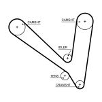 Correia de distribuição GATES GATT325