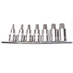 Set di prese XZN TOPTUL 1/2 pollici 7 Pezzo (M5, M6, M8, M10, M12, M14, M16)