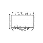 Radiateur moteur AVA COOLING KA2073