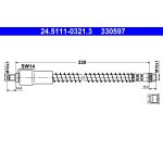Tubo flessibile del freno ATE 24.5111-0321.3