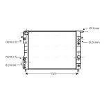 Radiateur moteur AVA COOLING OLA2193