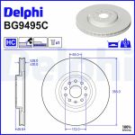Disco de travão DELPHI BG9495C