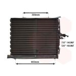 Condensador, sistema de ar condicionado VAN WEZEL 30005169