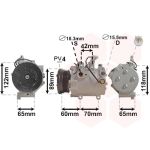Compressor, ar condicionado VAN WEZEL 5200K125