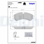 Jeu de plaquettes de frein DELPHI LP3548LC