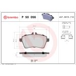 Set di pastiglie freno BREMBO P 50 056, anteriore