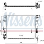 Motorradiateur NISSENS 607086
