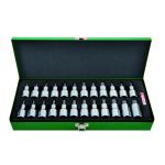 Set di bussole esagonali, PH, SPLINE e TORX TOPTUL 1/2 pollici 24 Pezzo