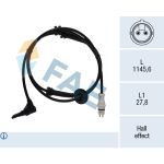 Capteur, vitesse de rou FAE 78698