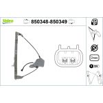 Regulador de janelas VALEO 850348