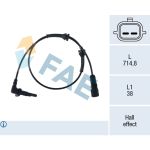 Sensor do ABS traseiro, direito FAE 78782