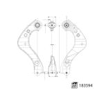 HinterSuspensão da rodasarm FEBI BILSTEIN 183594