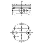 Pistão KOLBENSCHMIDT 40 086 600