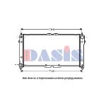 Radiateur moteur AKS DASIS 091060N