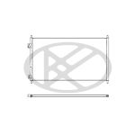 Condensador, sistema de ar condicionado KOYORAD CD080506