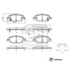 Bremsbelagsatz FEBI BILSTEIN 1000644