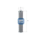 Filtro, sistema hidráulico UFI 85.191.00