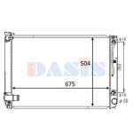 Radiateur moteur AKS DASIS 210269N