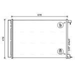 Condenseur (climatisation) AVA COOLING MS5678D
