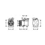 Compresseur de climatisation AVA COOLING HYK257