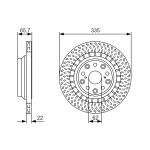 Disque de frein BOSCH 0 986 479 T35