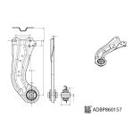 HinterSuspensão da rodasarm BLUE PRINT ADBP860157