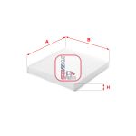 Filtre, air de l'habitacle SOFIMA S 3368 C