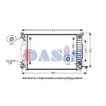 Arrefecedor do motor AKS DASIS 480069N