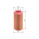 Filtro de ar BOSCH FILTRY 1 457 433 558