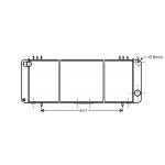 Radiateur moteur AVA COOLING JE2016