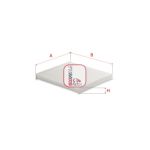 Filtre, air de l'habitacle SOFIMA S 3186 C