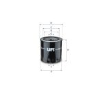Filtro combustible UFI 24.259.00