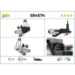 Moteur d'essuie-glace VALEO VAL584574