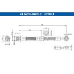 Tubo flessibile del freno ATE 24.5286-0405.3